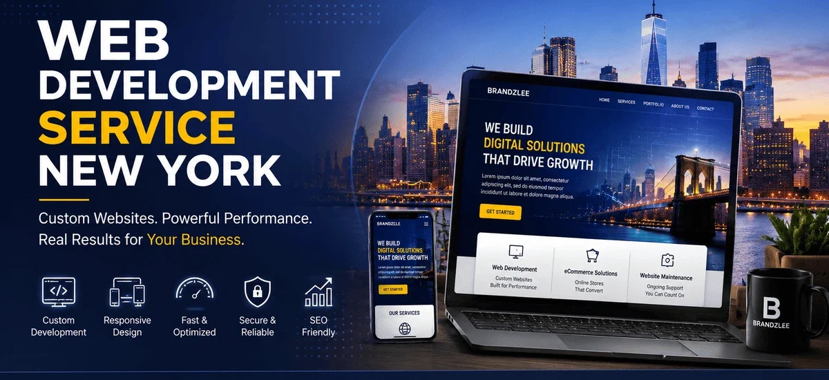 Professional Web Development Service New York for modern business websites and eCommerce solutions.