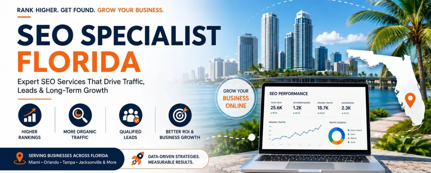 SEO Specialist Florida helping businesses improve Google rankings and organic traffic
